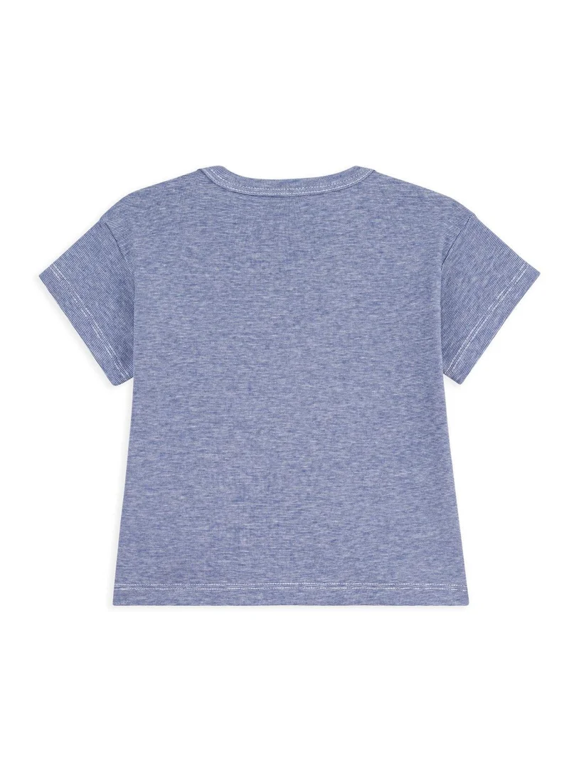 بيتي باتو Babies' short-sleeved stripy cotton T-shirt